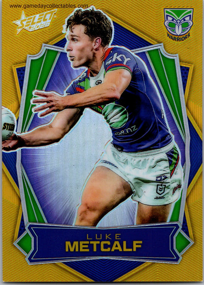 2026 NRL League Heroes Luminous Gold Back - L189 Luke Metcalf - Warriors