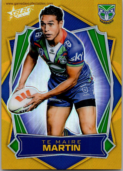 2026 NRL League Heroes Luminous Gold Back - L188 Te Maire Martin - Warriors