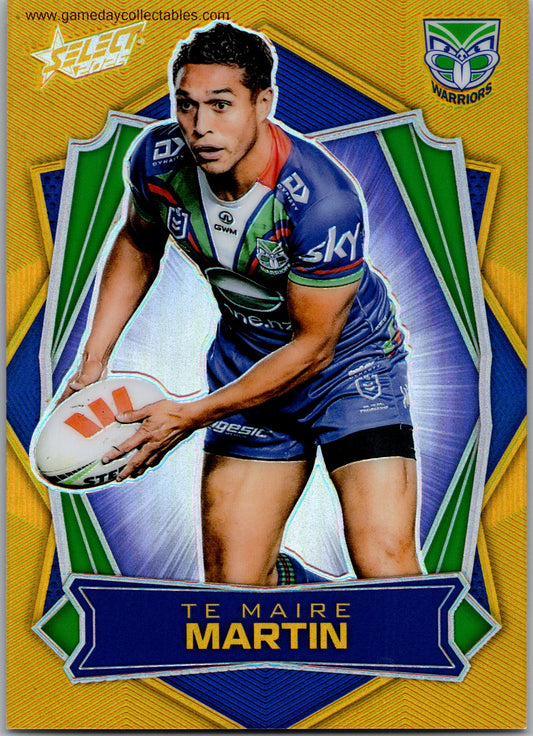 2026 NRL League Heroes Luminous Gold Back - L188 Te Maire Martin - Warriors