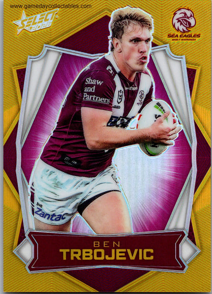 2026 NRL League Heroes Luminous Gold Back - L082 Ben Trbojevic - Manly Warringah Sea Eagles