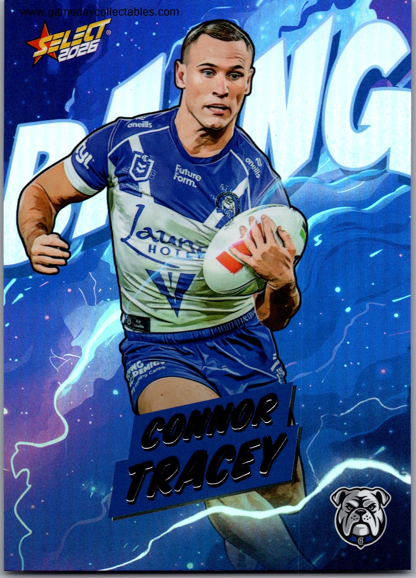 2026 NRL League Heroes Bang - B018 Connor Tracey - Canterbury Bulldogs