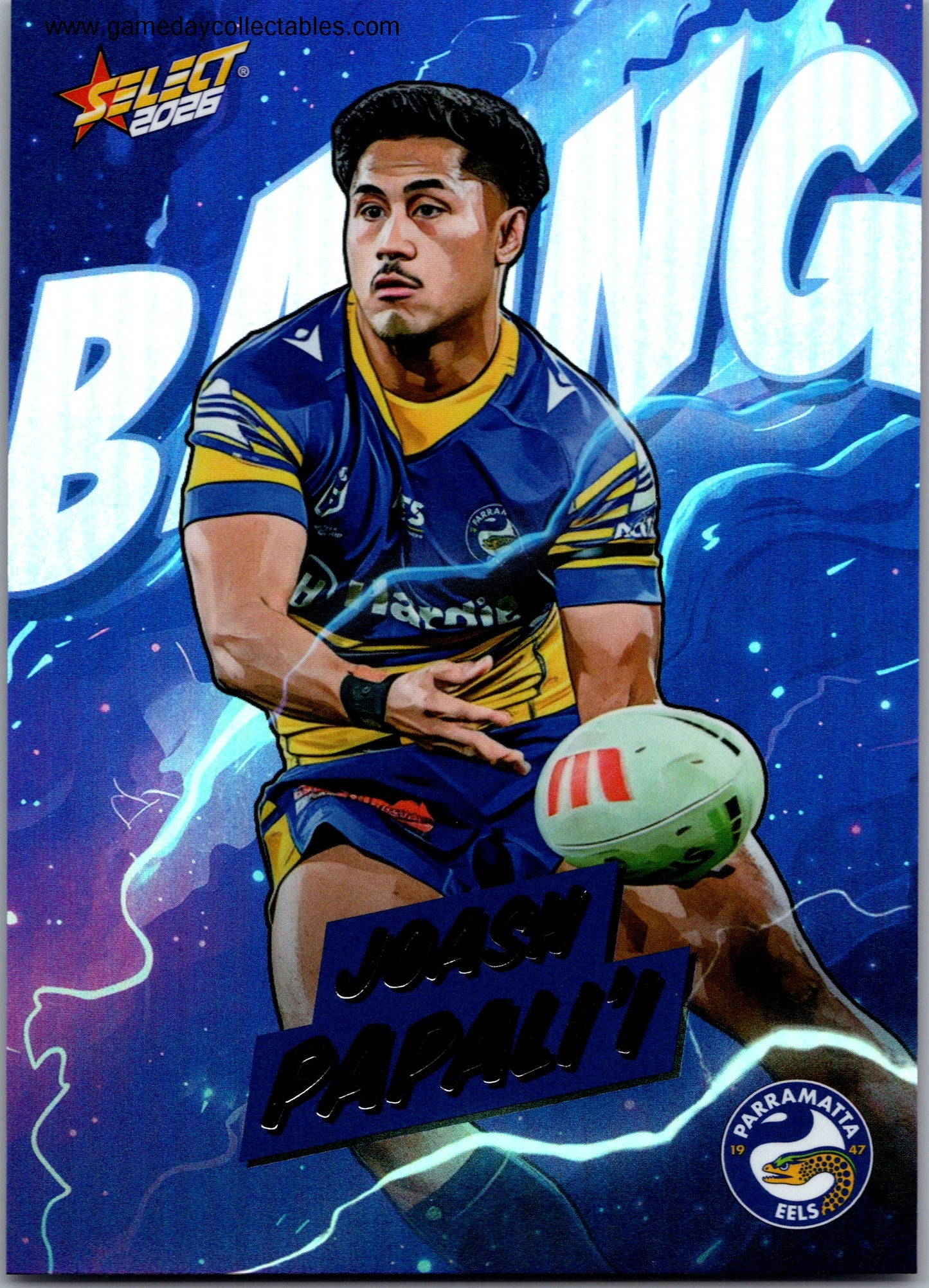 2026 NRL League Heroes Bang - B064 Joash Papali'i - Parramatta Eels