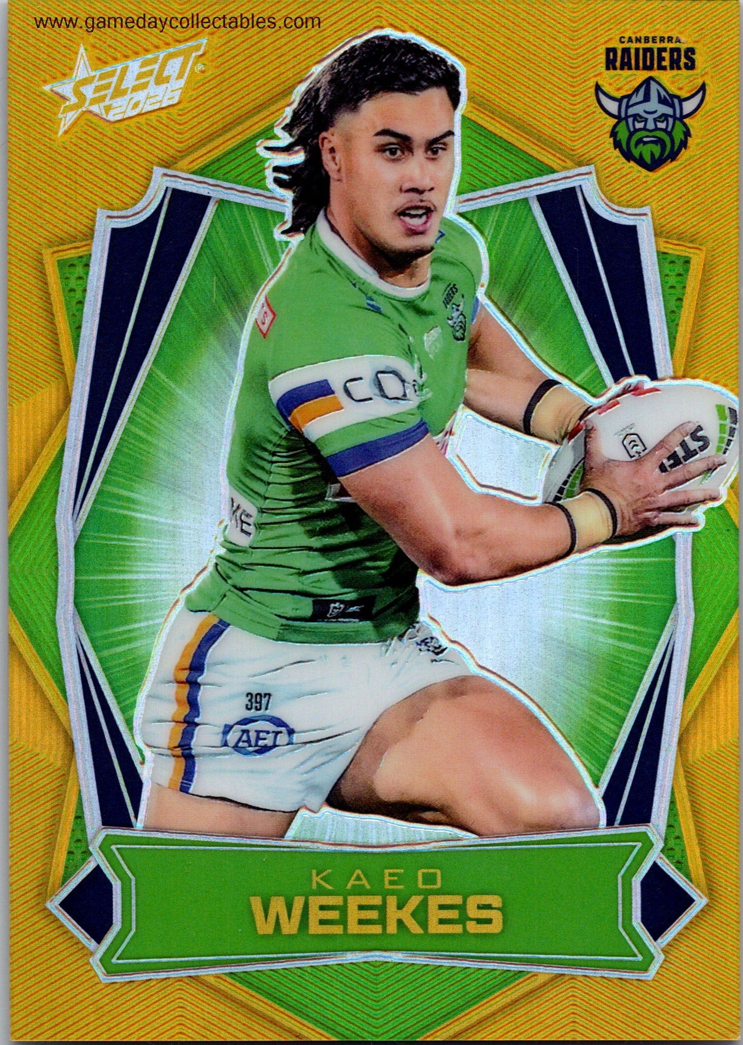 2026 NRL League Heroes Luminous - L023 Kalo Weekes - Canberra Raiders