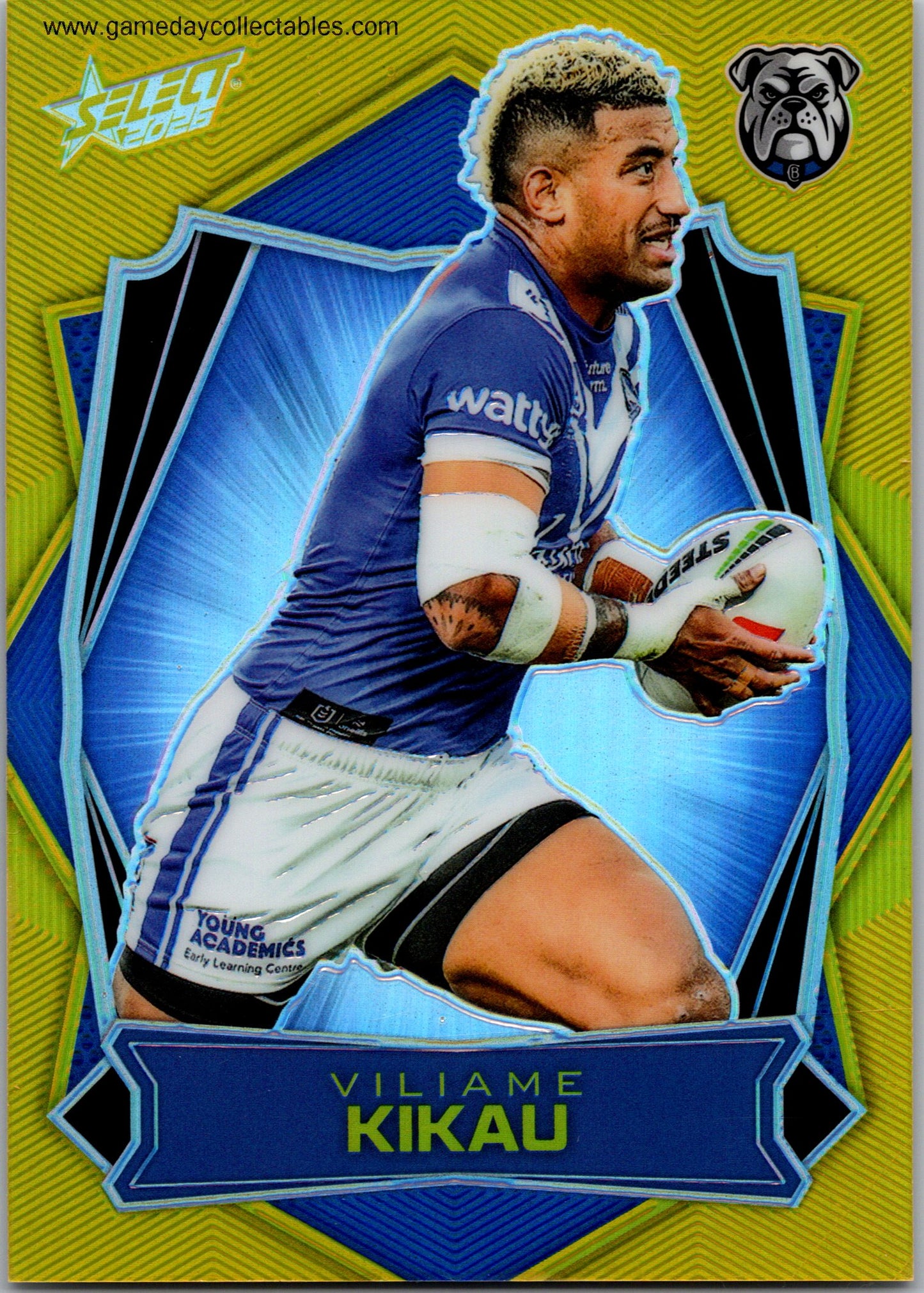 2026 NRL League Heroes Luminous - L029 Viliame Kikau - Canterbury Bulldogs