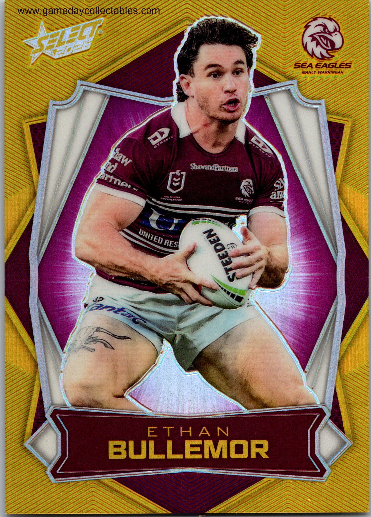 2026 NRL League Heroes Luminous - L074 Ethan Bullemor - Manly Warringah Sea Eagles