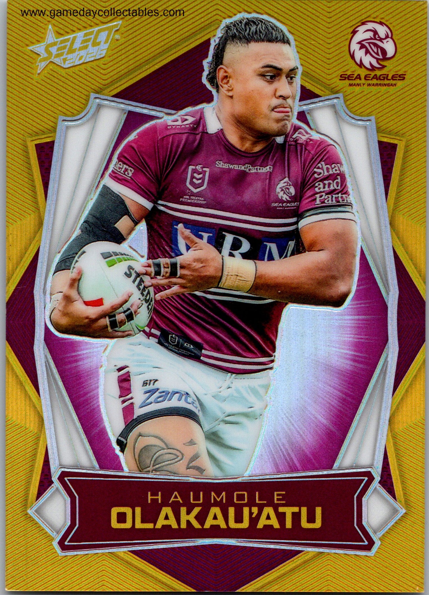 2026 NRL League Heroes Luminous - L079 Haumole Olakau'atu - Manly Warringah Sea Eagles