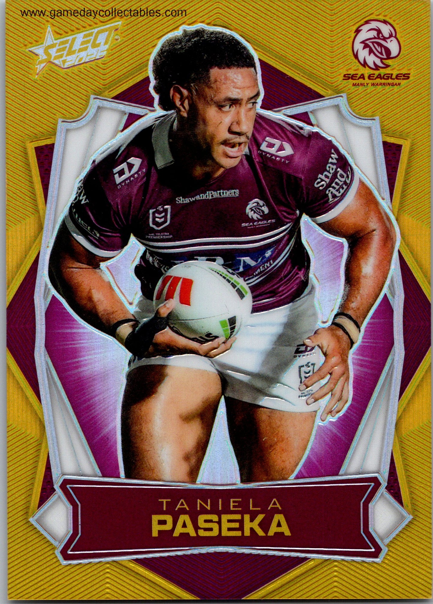 2026 NRL League Heroes Luminous - L080 Taniela Paseka - Manly Warringah Sea Eagles