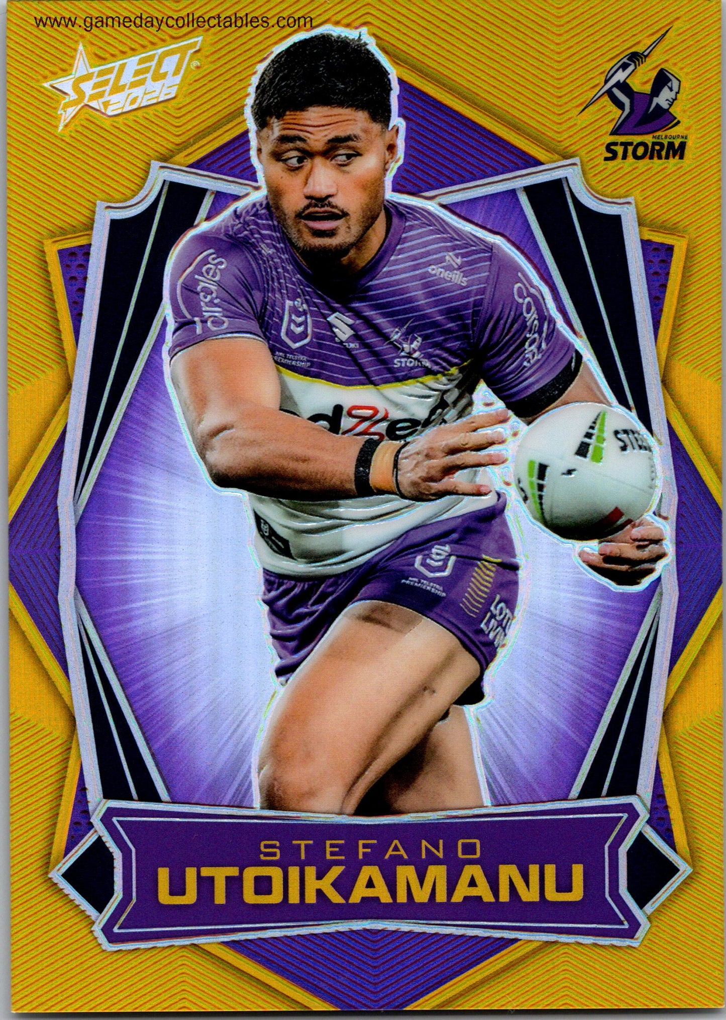 2026 NRL League Heroes Luminous - L095 Stefano Utoikamanu - Melbourne Storm
