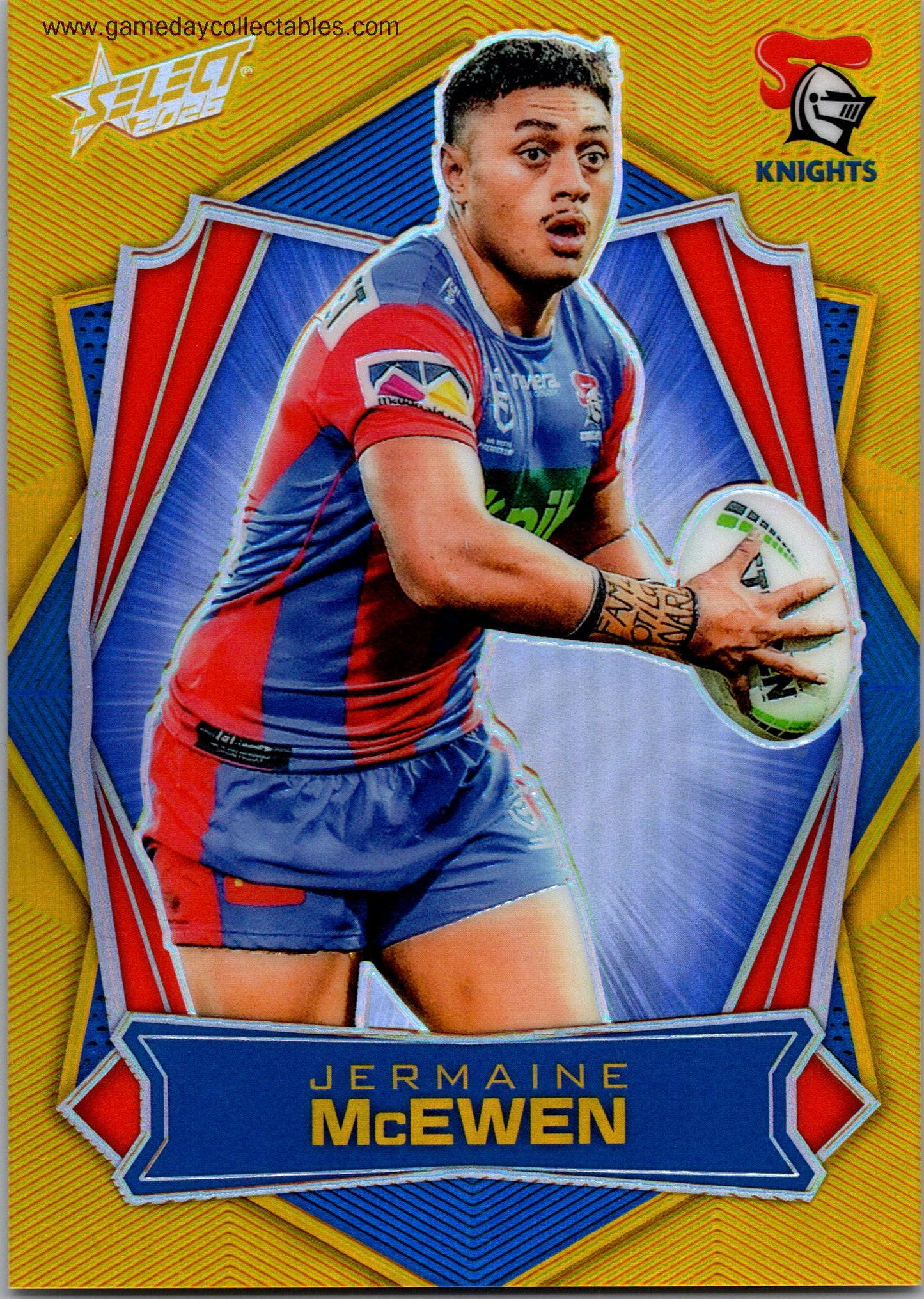 2026 NRL League Heroes Luminous - L104 Jermaine McEwen - Newcastle Knights