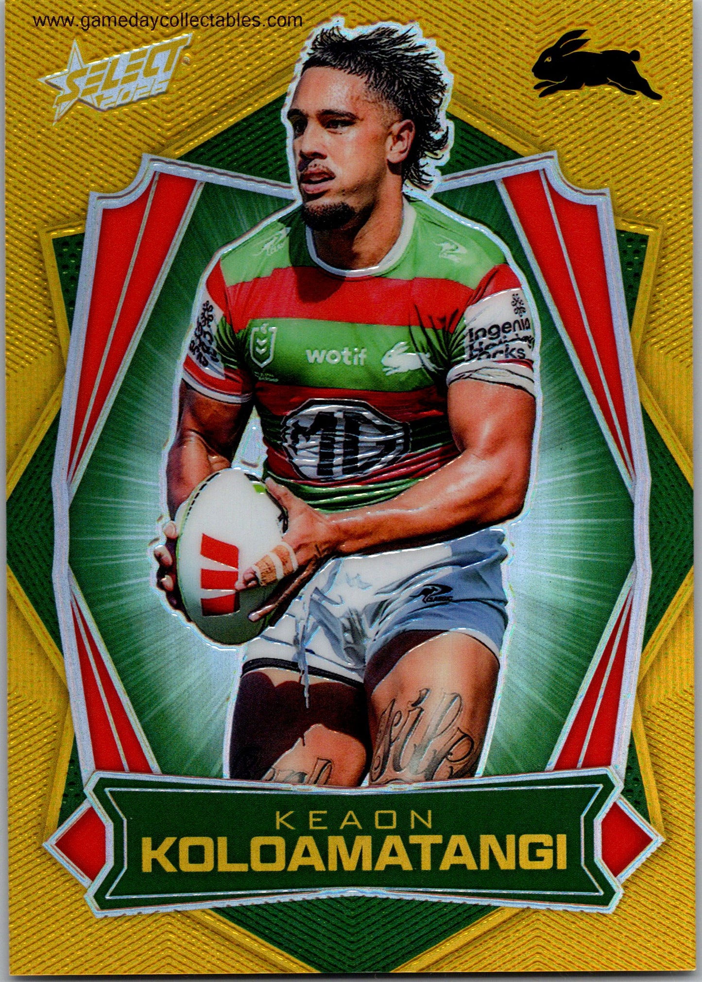2026 NRL League Heroes Luminous - L151 Keaon Koloamatangi - South Sydney Rabbitohs