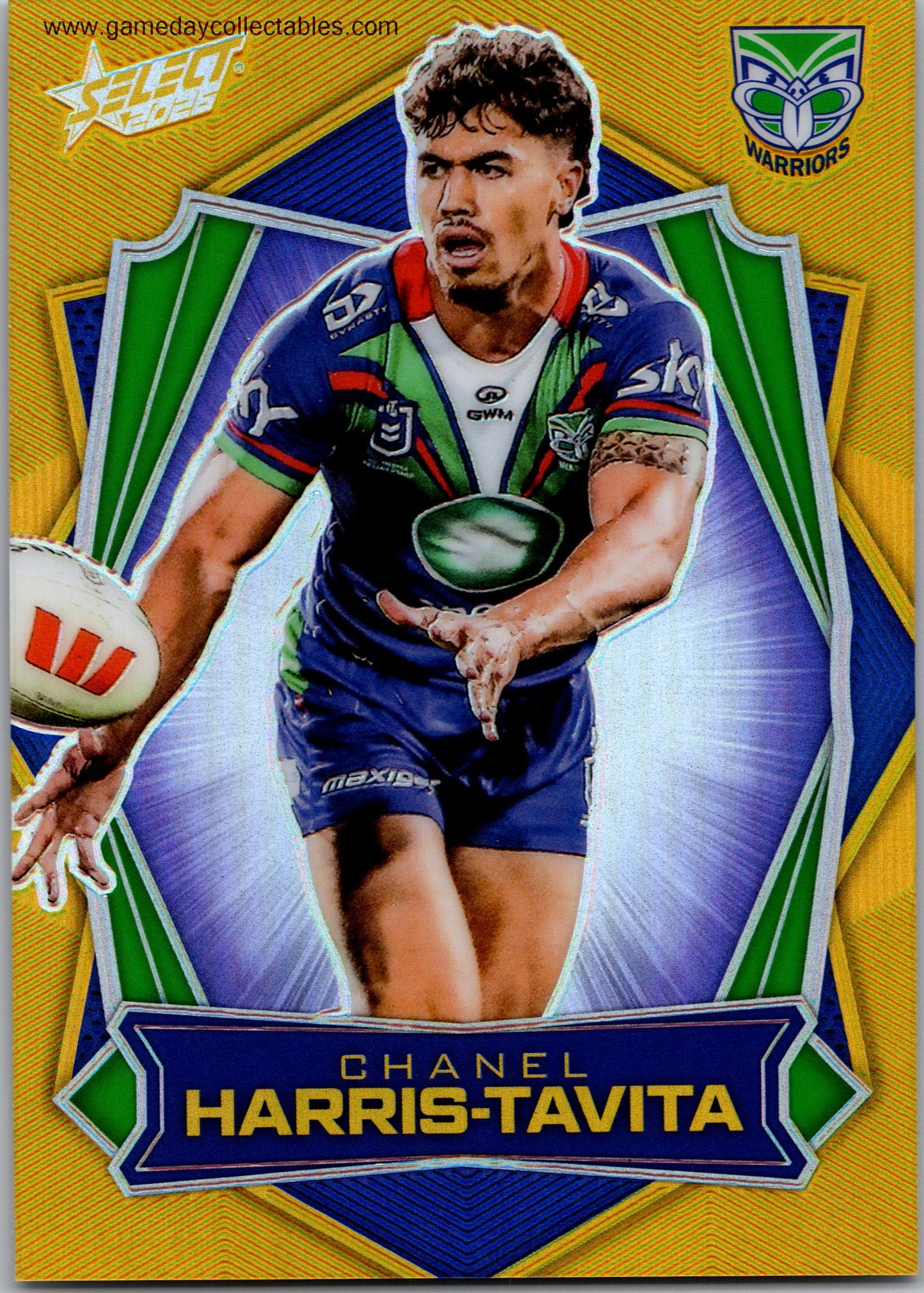 2026 NRL League Heroes Luminous - L186 Chanel Harris-Tavita - Warriors
