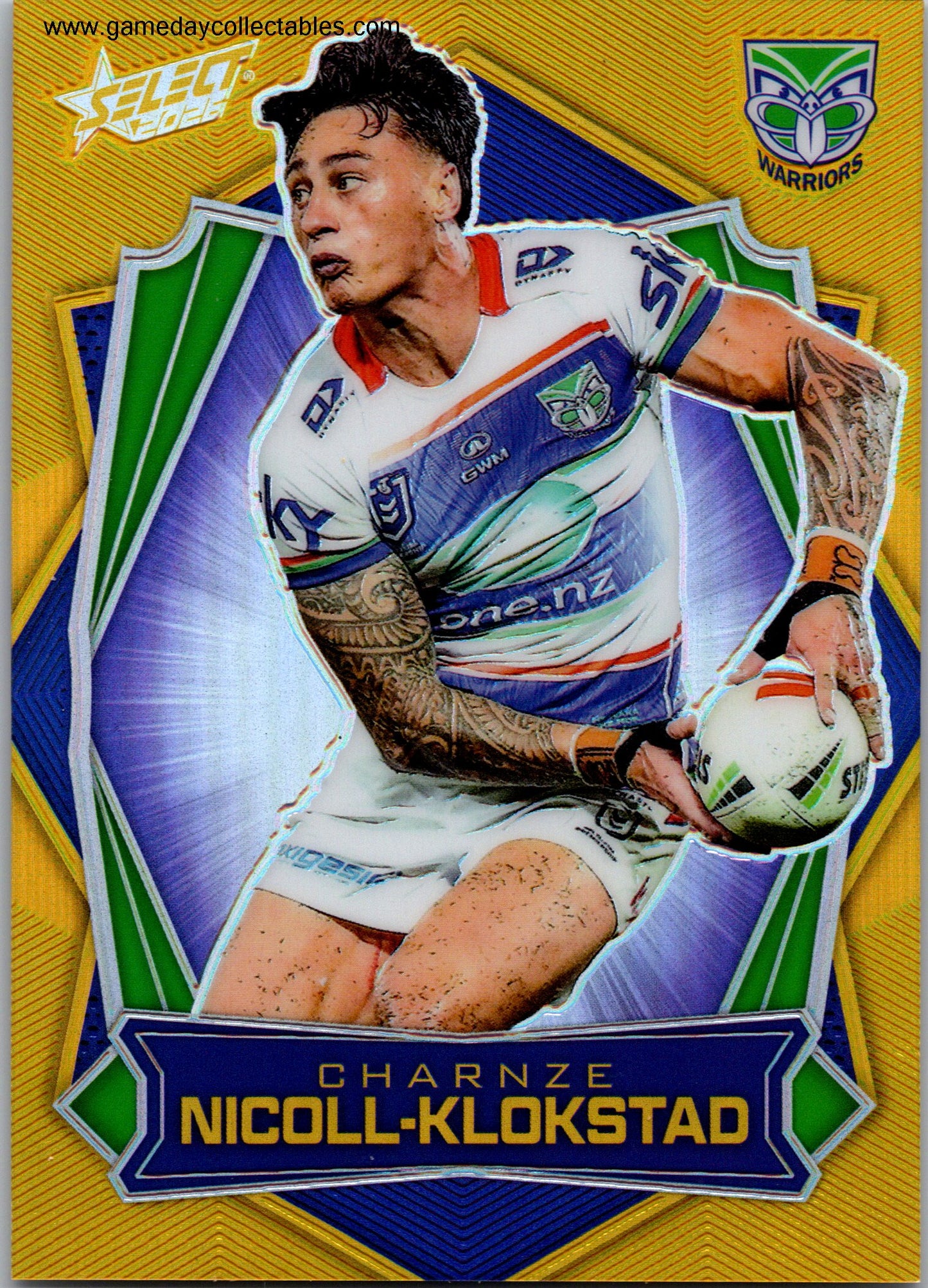 2026 NRL League Heroes Luminous - L190 Charnze Nicoll-Klokstad - Warriors
