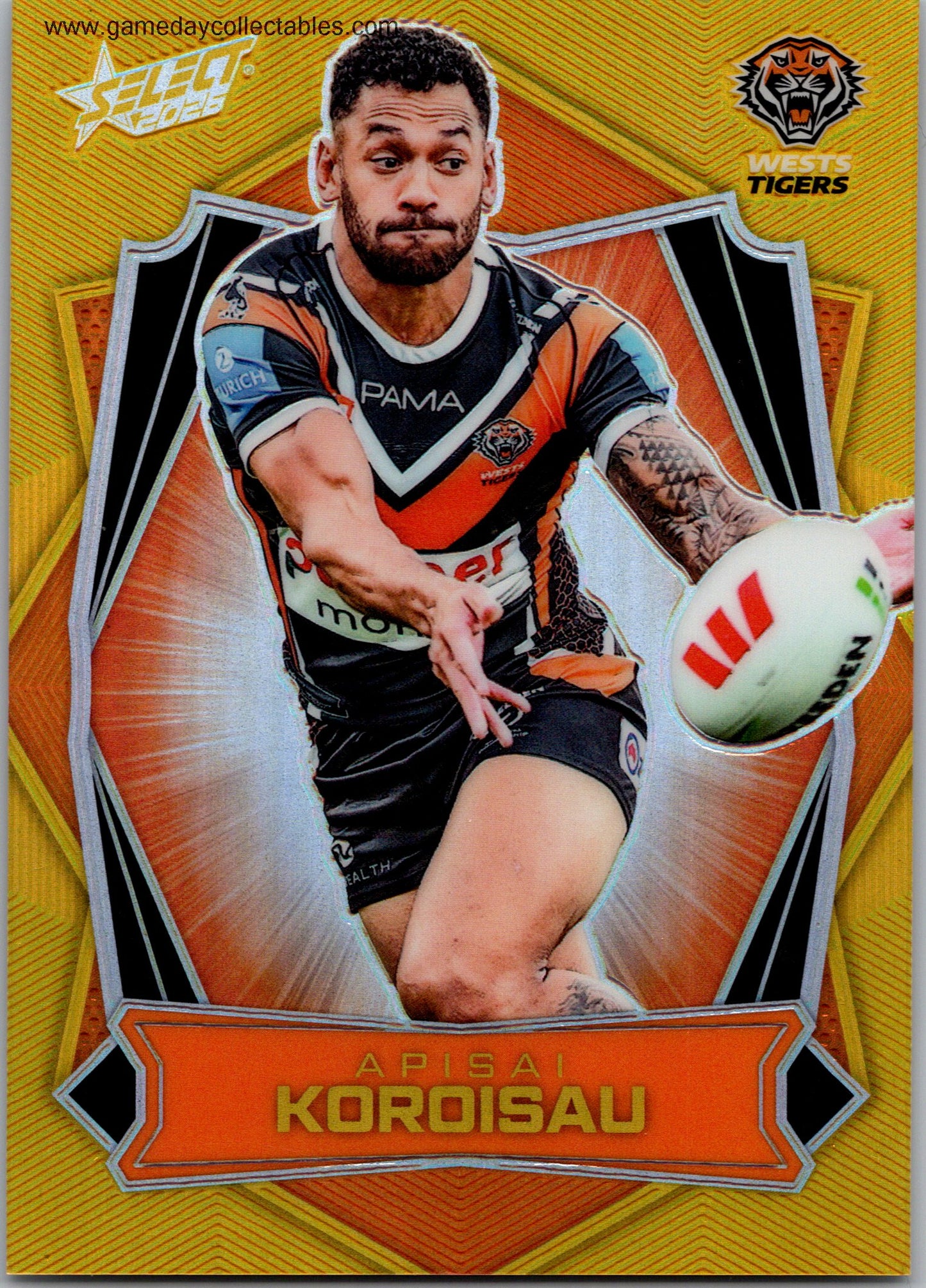 2026 NRL League Heroes Luminous - L197 Apisai Koroisau - Wests Tigers