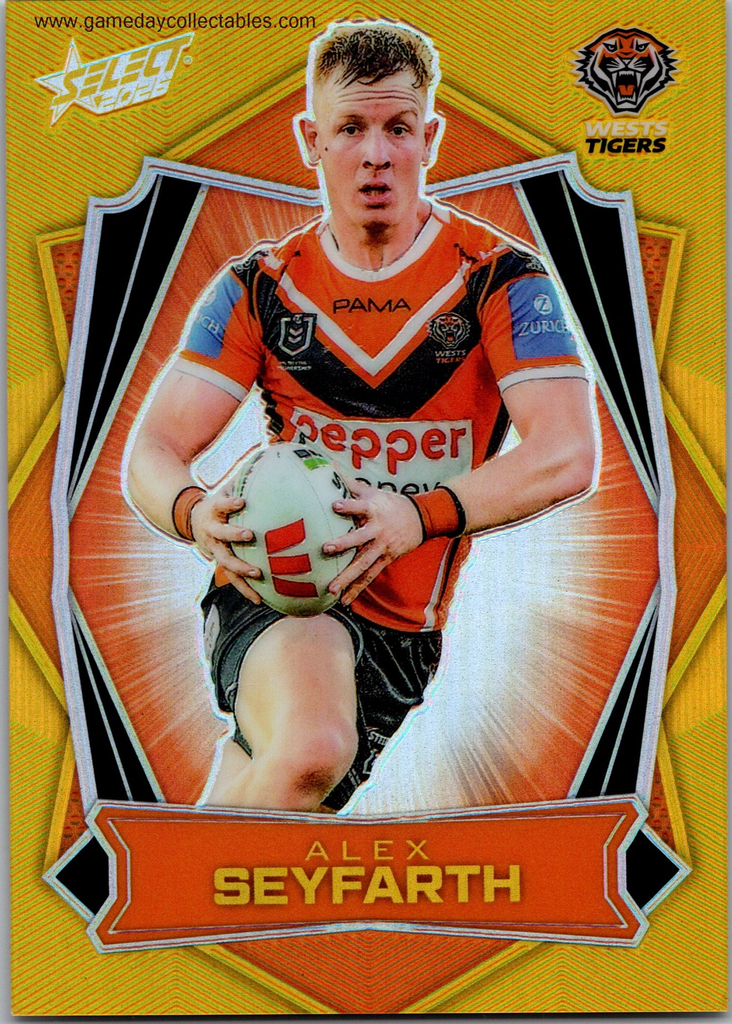 2026 NRL League Heroes Luminous - L202 Alex Seyfarth - Wests Tigers