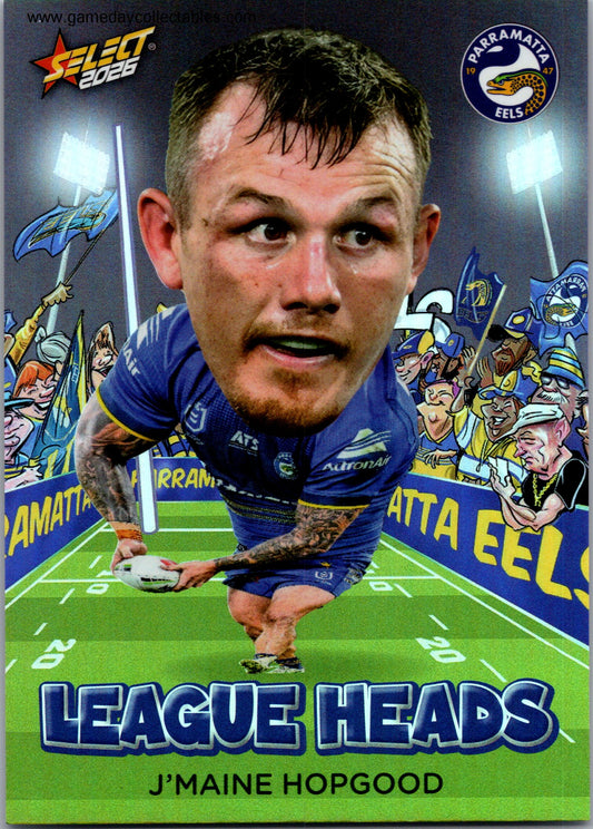 2026 NRL League Heroes League Heads - LH81 J'Maine Hopgood - Parramatta Eels