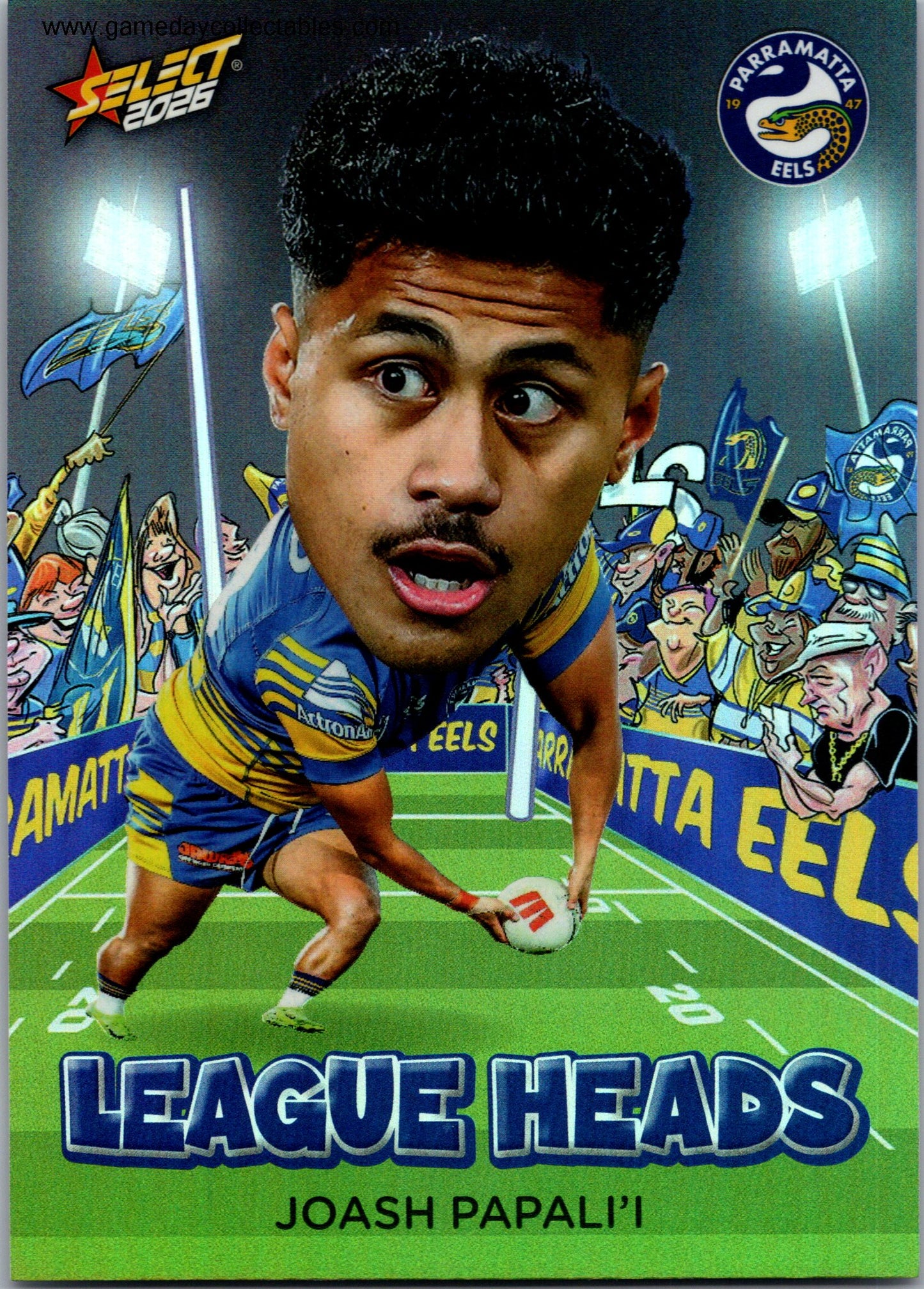 2026 NRL League Heroes League Heads - LH84 Joash Papali'i - Parramatta Eels