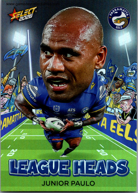 2026 NRL League Heroes League Heads - LH85 Junior Paulo - Parramatta Eels
