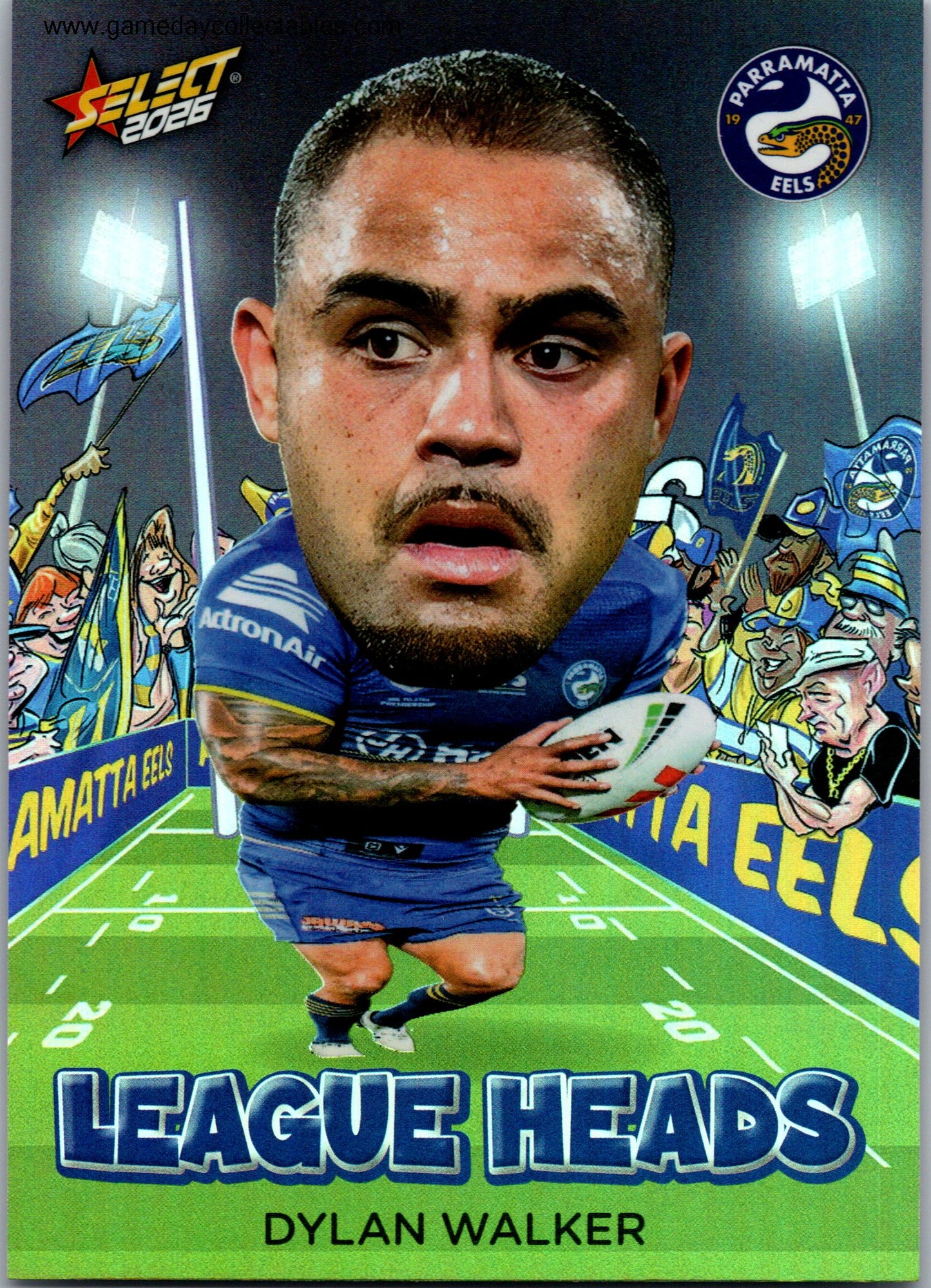 2026 NRL League Heroes League Heads - LH87 Dylan Walker - Parramatta Eels