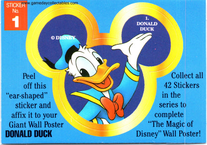The Magic of Disney - Vintage Disney Ears Sticker Set (1992)