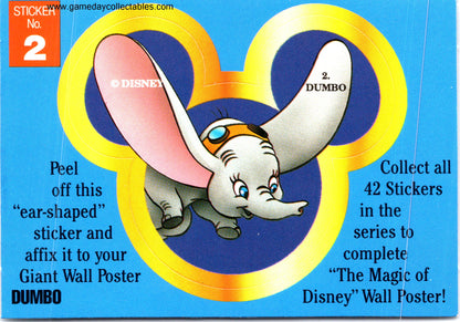 The Magic of Disney - Vintage Disney Ears Sticker Set (1992)