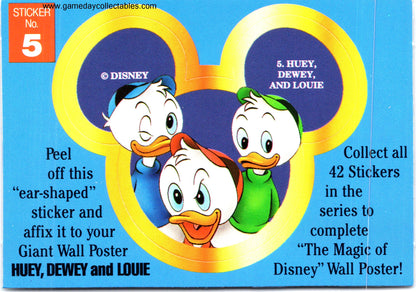 The Magic of Disney - Vintage Disney Ears Sticker Set (1992)