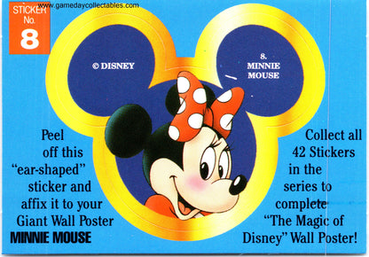The Magic of Disney - Vintage Disney Ears Sticker Set (1992)