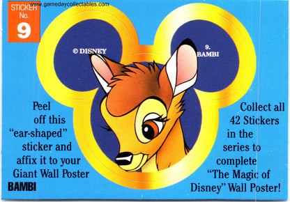 The Magic of Disney - Vintage Disney Ears Sticker Set (1992)