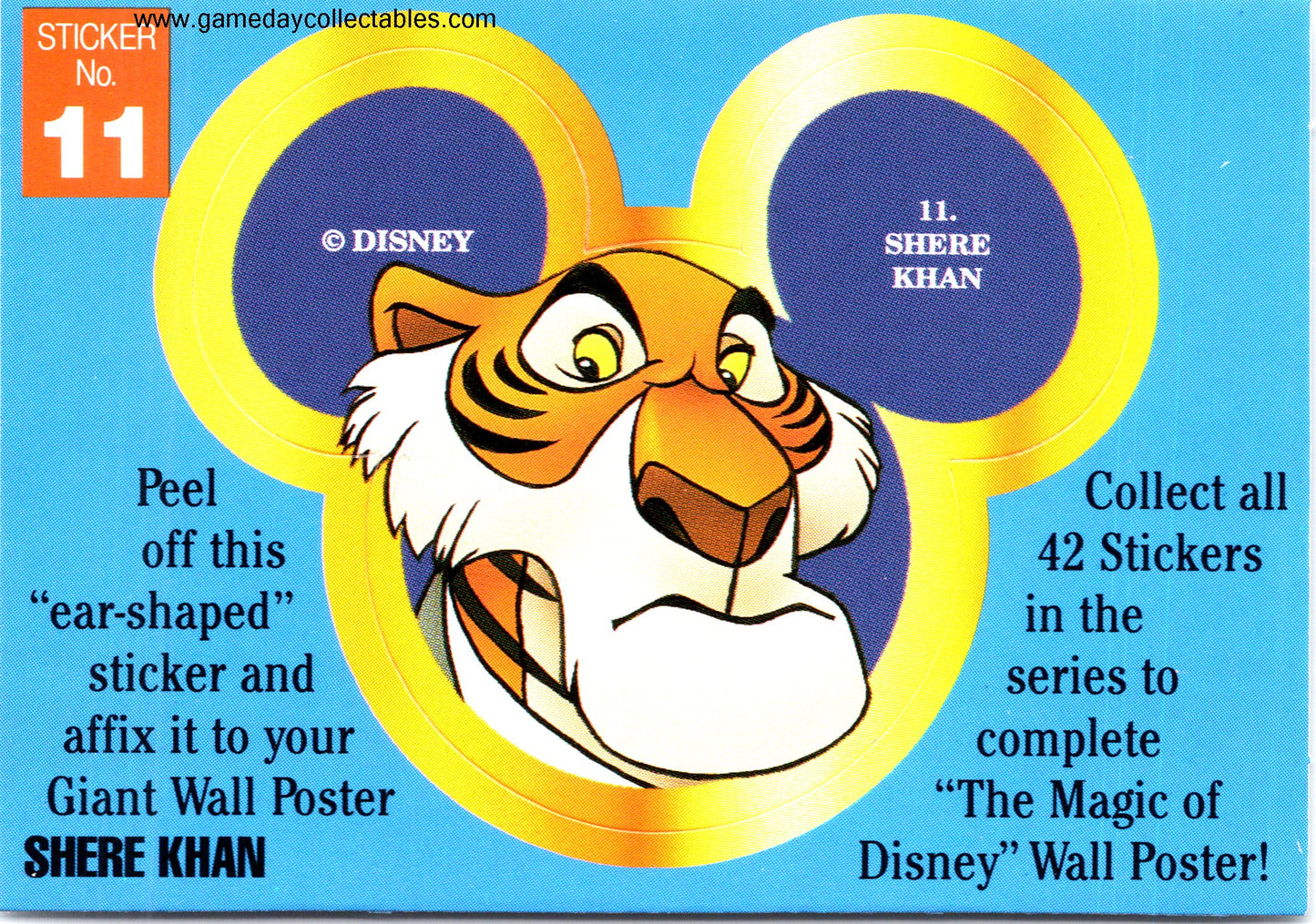 The Magic of Disney - Vintage Disney Ears Sticker Set (1992)