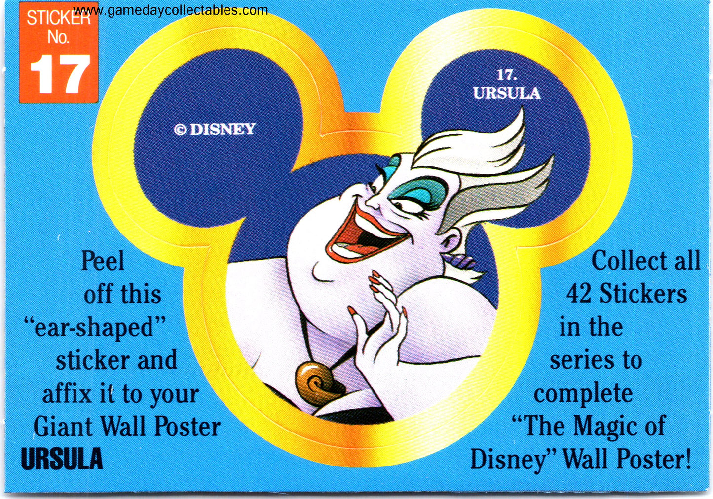 The Magic of Disney - Vintage Disney Ears Sticker Set (1992)