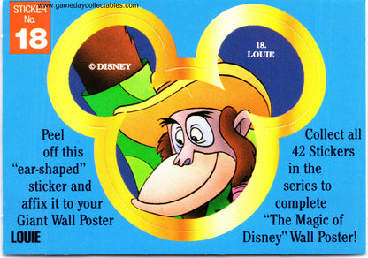 The Magic of Disney - Vintage Disney Ears Sticker Set (1992)