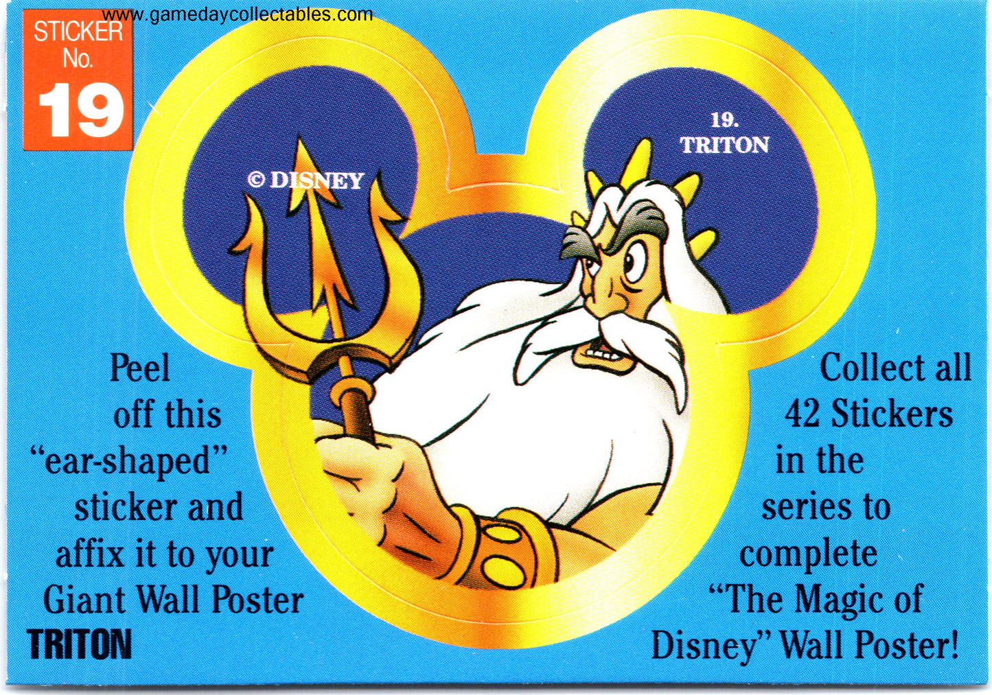 The Magic of Disney - Vintage Disney Ears Sticker Set (1992)