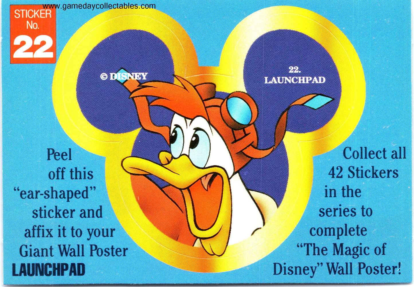 The Magic of Disney - Vintage Disney Ears Sticker Set (1992)