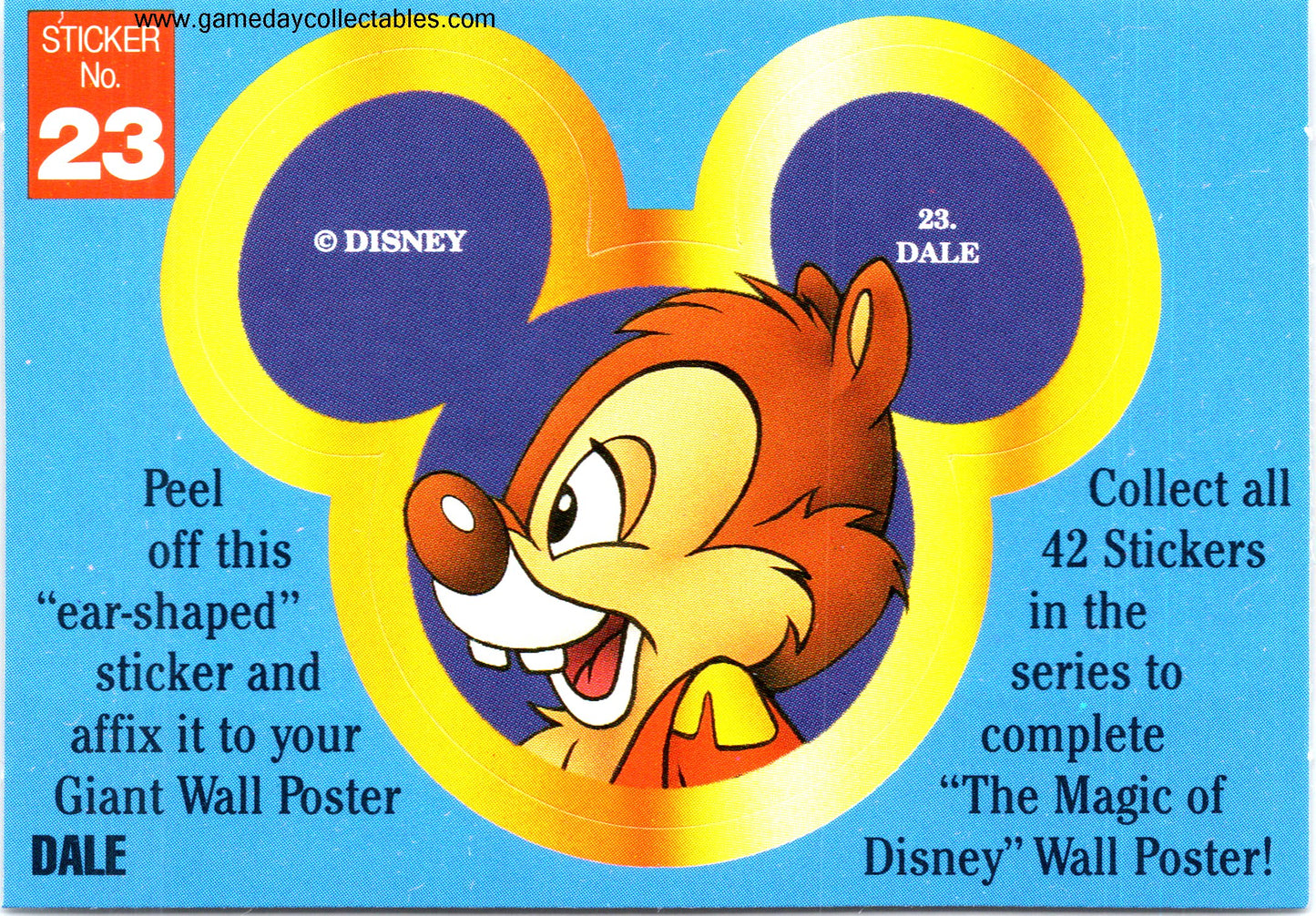 The Magic of Disney - Vintage Disney Ears Sticker Set (1992)