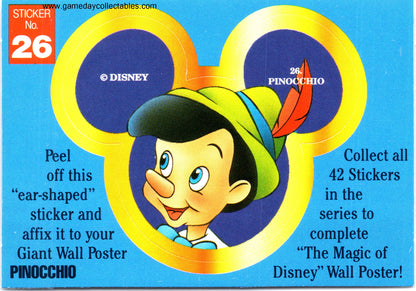 The Magic of Disney - Vintage Disney Ears Sticker Set (1992)