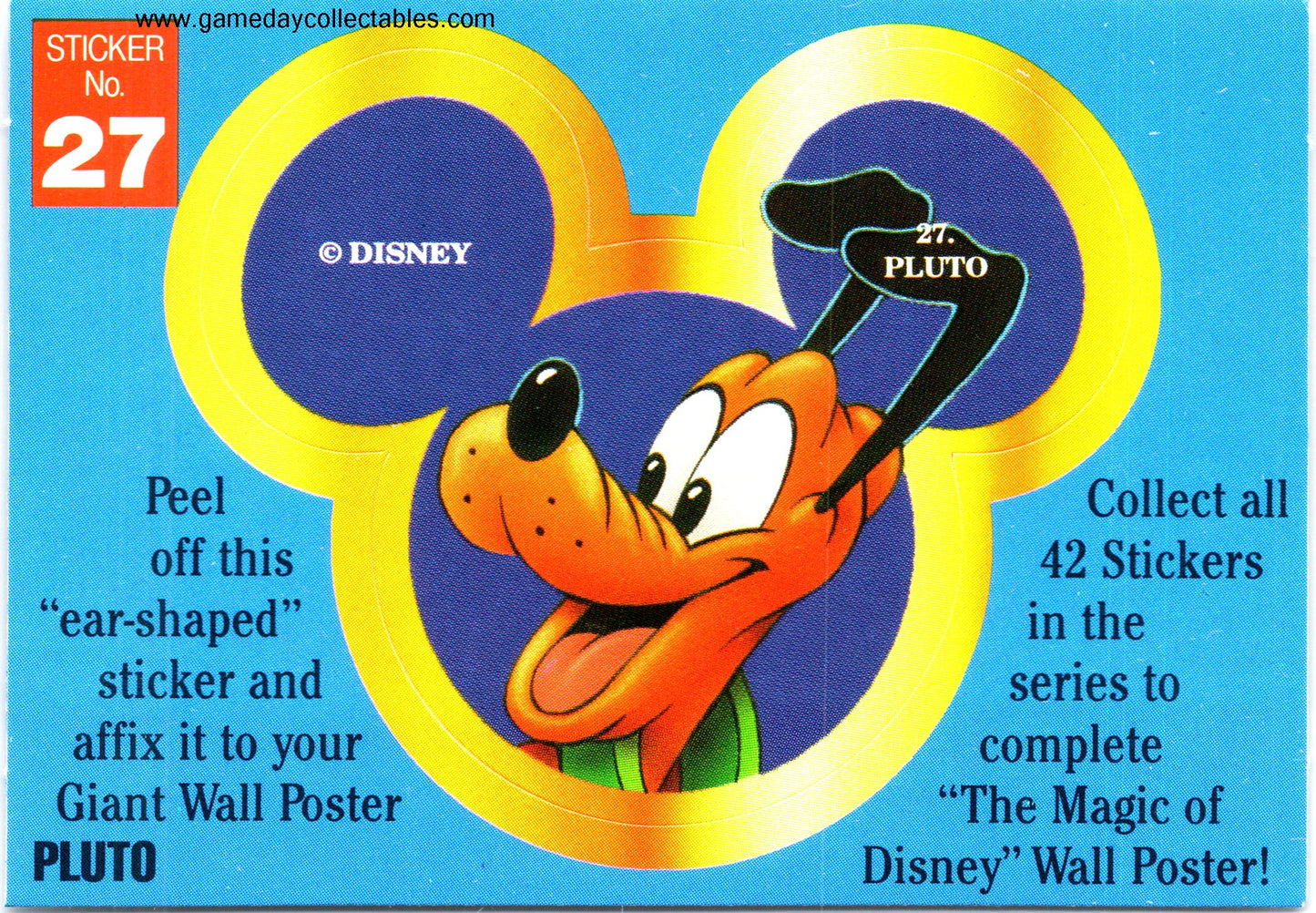 The Magic of Disney - Vintage Disney Ears Sticker Set (1992)