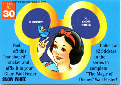 The Magic of Disney - Vintage Disney Ears Sticker Set (1992)
